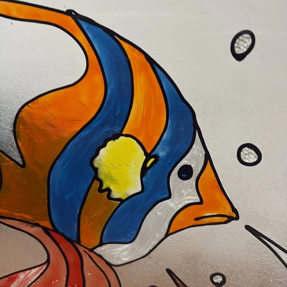 Colorful HANDMADE Glass Fish Decor